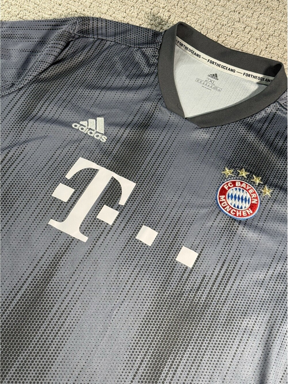 Adidas 2018 Bayern Munich Germany Europe FC Soccer Futbol Jersey T-Shirt XXL